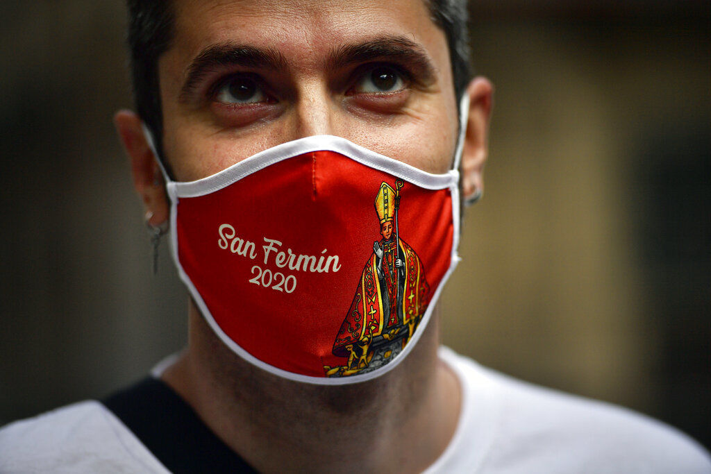 APTOPIX Virus Outbreak Spain Running of the Bulls